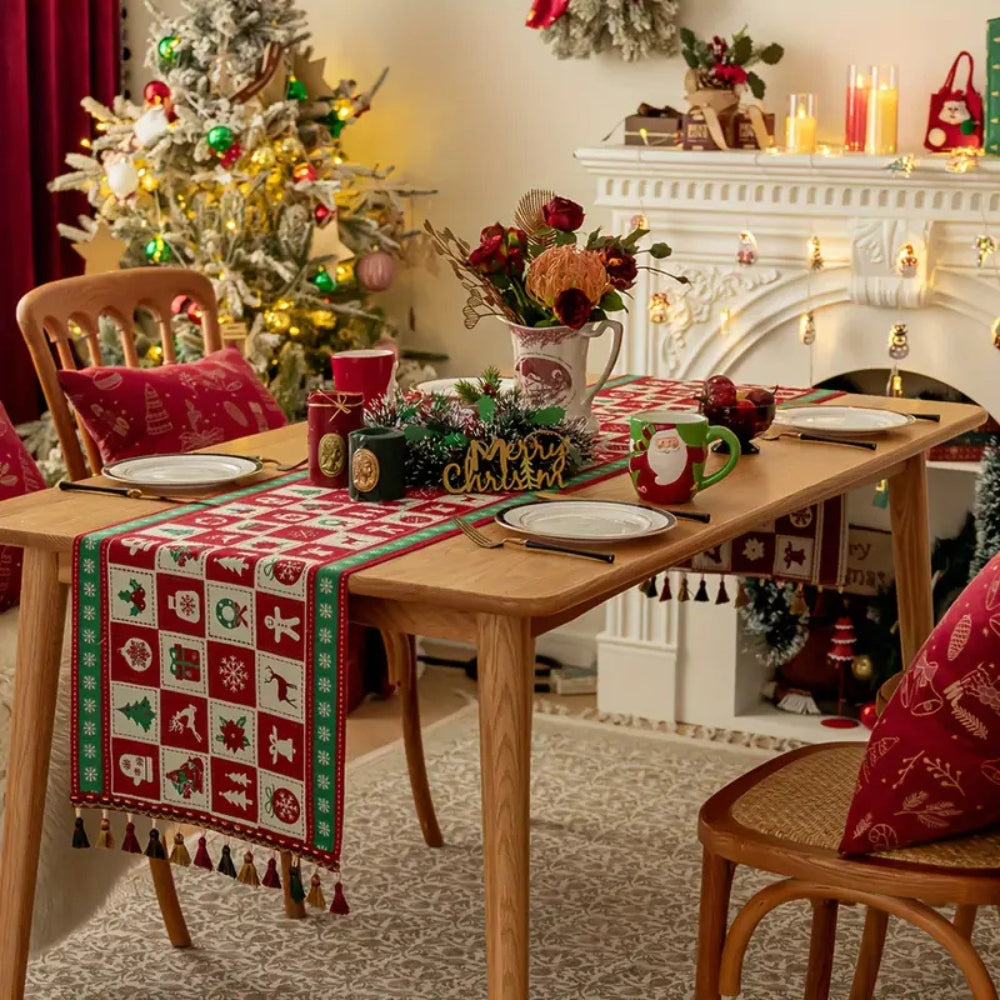 Festive Charm Holiday Table Runner 2