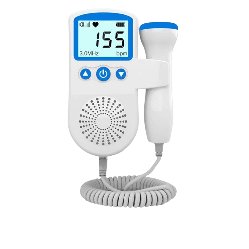 Fetal Doppler Monitor | Baby Heart Monitor with 3MHz Probe | Easy-to-Use Device for Expectant Mothers 1