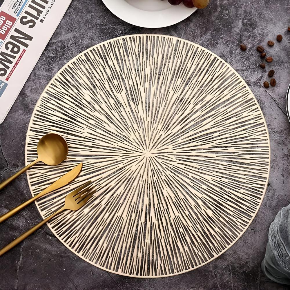 Firework Metallic Table Mat 0