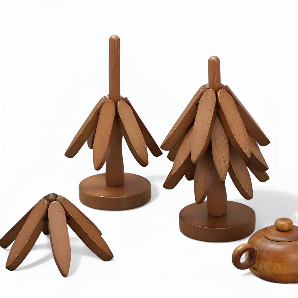 Foldable Wooden Trivets | 3 Pcs Set 1