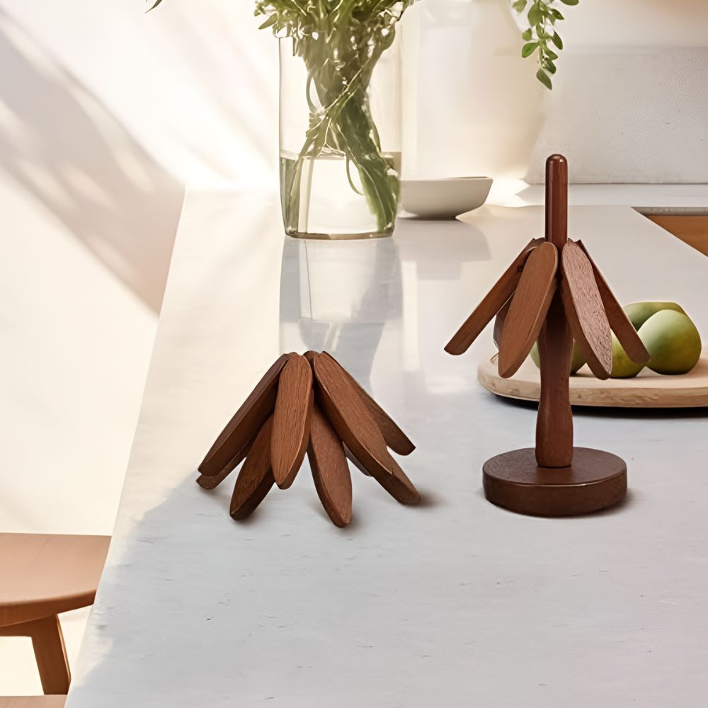Foldable Wooden Trivets | 3 Pcs Set 6