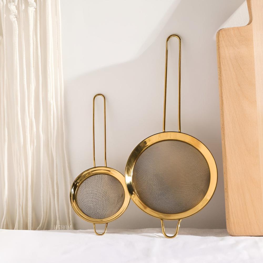 Gold Fine Mesh Strainer 1