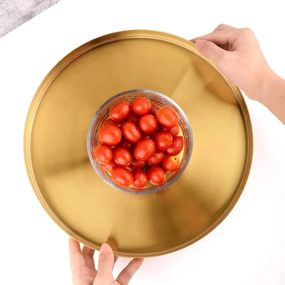 Gold Stainless Steel Tray 1