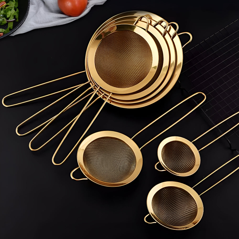 Golden Iron Fine Mesh Strainer 0