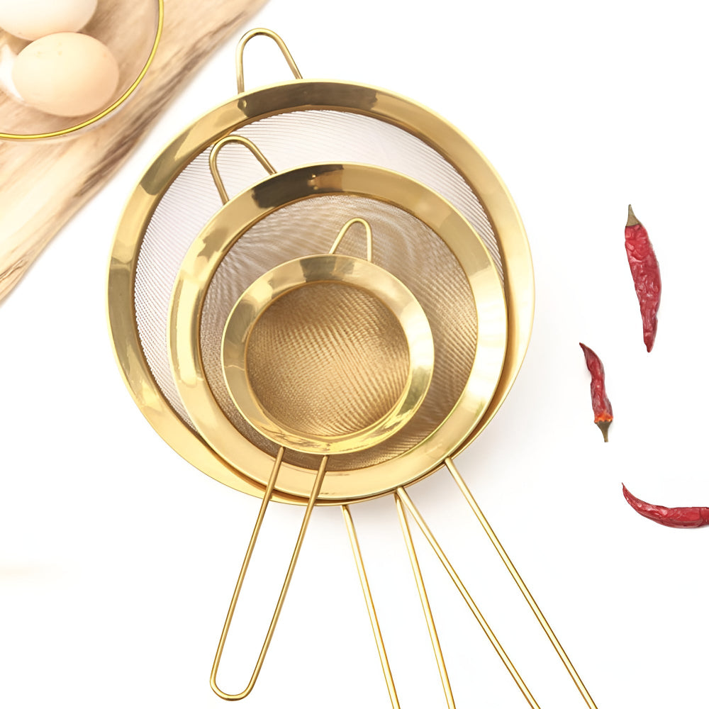 Golden Iron Fine Mesh Strainer 1