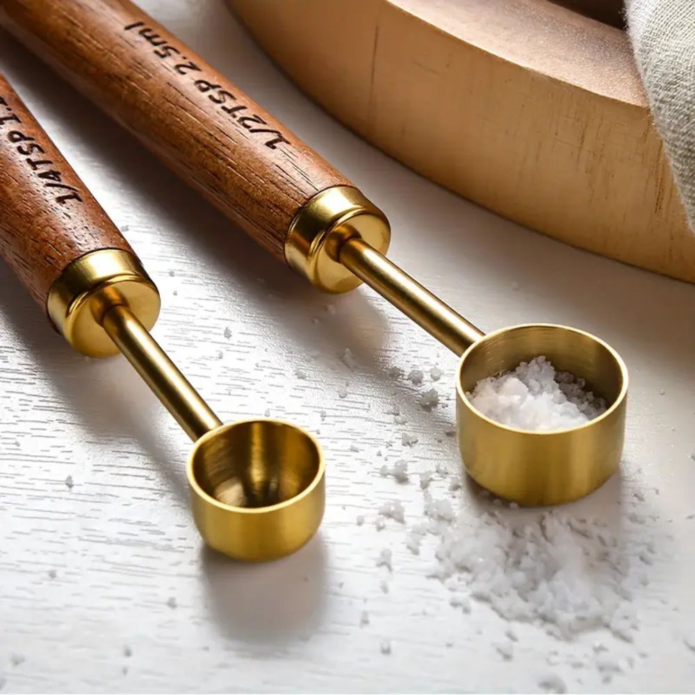 Golden Measuring Spoon Set 5