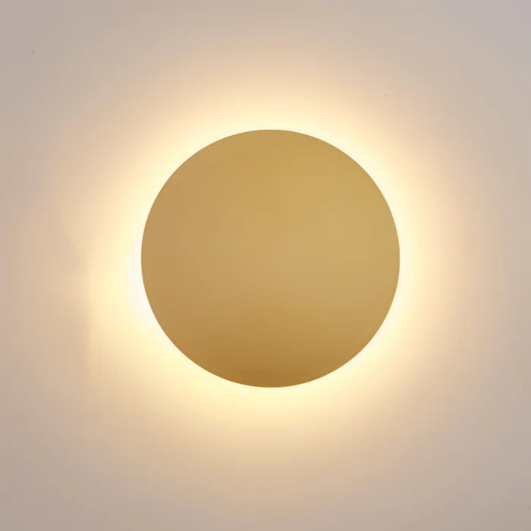 Halo Collection | Wall Light Sconce with Layered Disc Design | Modern Illumination for Cozy Spaces
