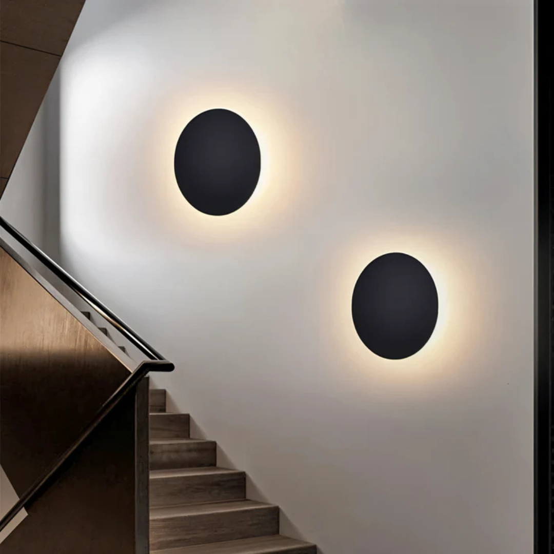 Halo Collection | Wall Light Sconce with Layered Disc Design | Modern Illumination for Cozy Spaces