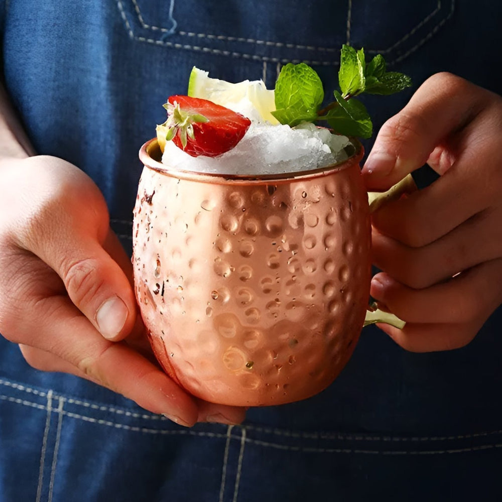 Hammered Copper Mug 1