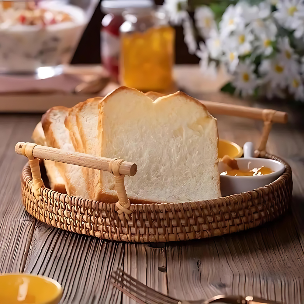 Handcrafted Rattan Serving Tray 1