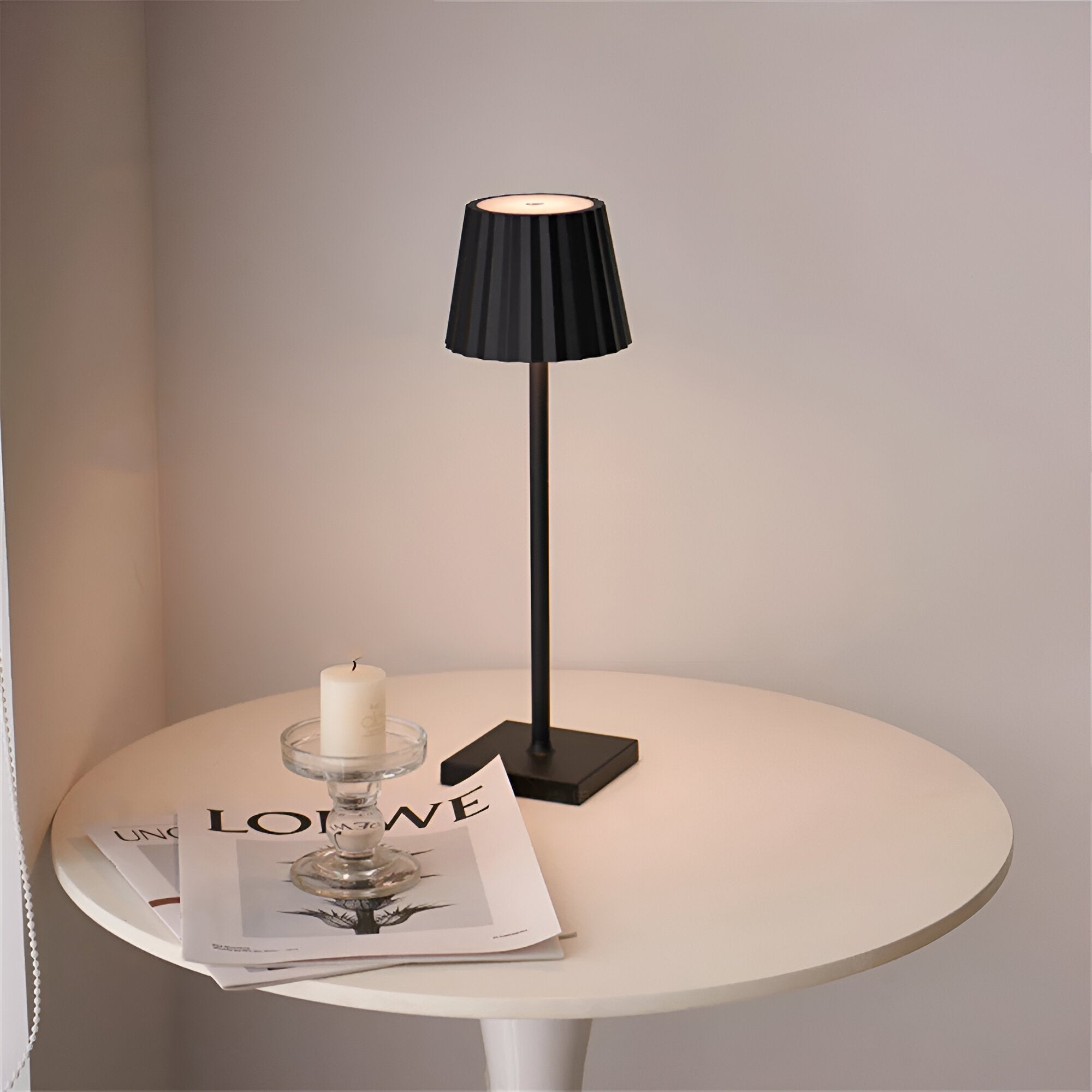 LED Cordless Table Lamp | Touch-Dimmable Modern Design