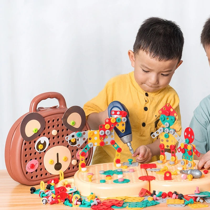 Kids Electric Screwdriver Toy Tool Box Set