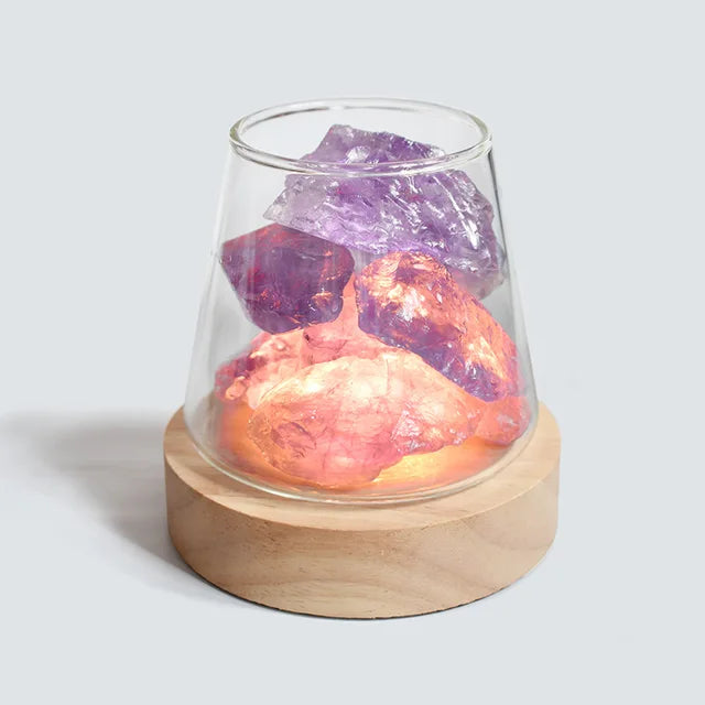 Himalayan Salt Lamp - Crystal Night Light & Essential Oil Diffuser - Professional Kitchen | Durable | Cooking Gadget