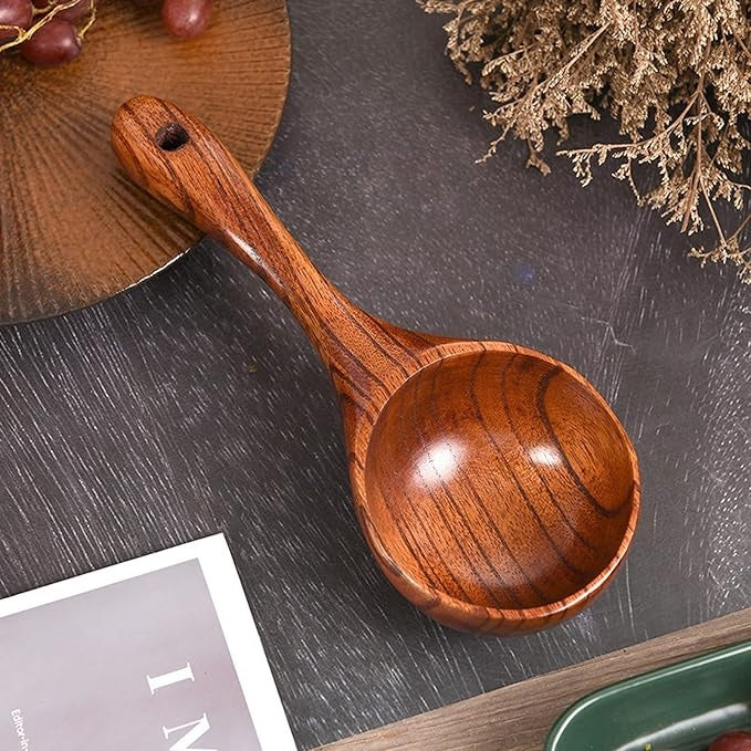 Large Wooden Multi-Purpose Scoop- 1pc 4
