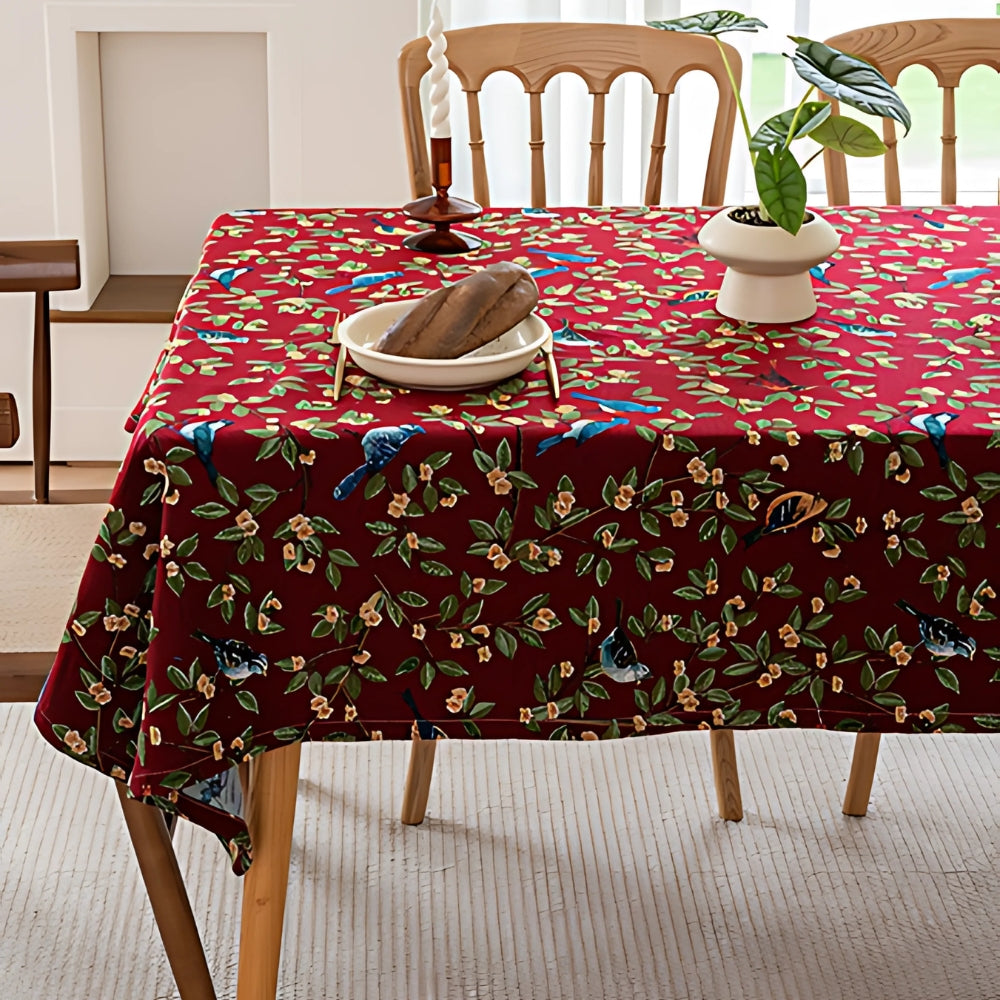 Lavish Heritage Floral & Bird Tablecloth 2