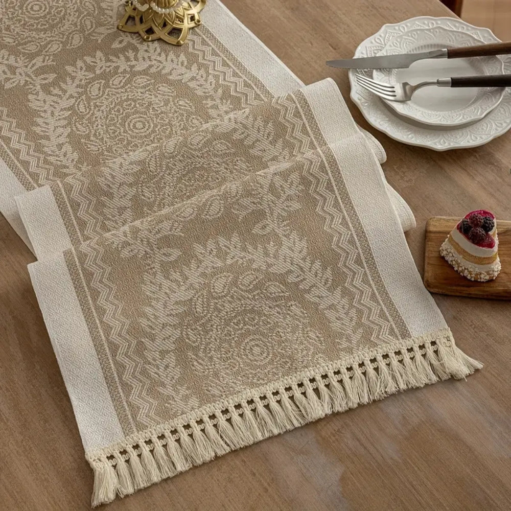 Leona Luxury Linen Table Runner 4
