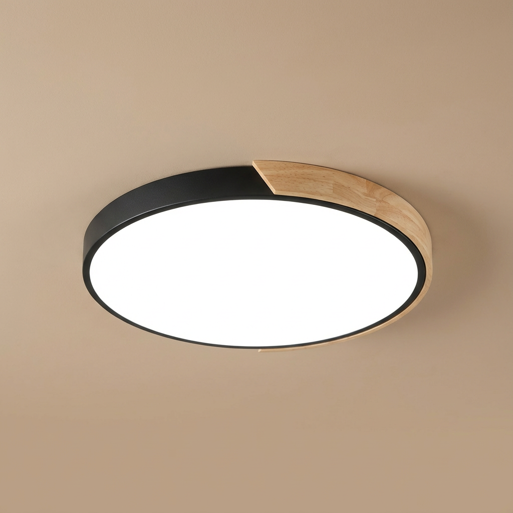 LioraWood | Stylish Modern LED Flush Mount Ceiling Light with Colorful Accent 5