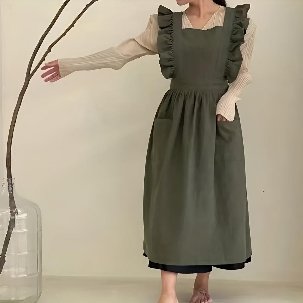 Lotus Leaf Lace Apron 4
