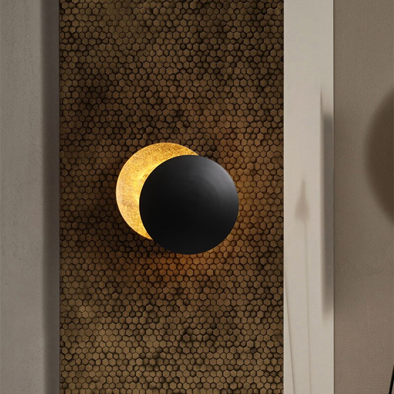Lunaris | Elegant Modern Dual Disc LED Wall Sconce Light 3