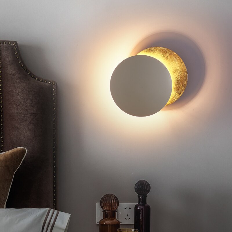 Lunaris | Elegant Modern Dual Disc LED Wall Sconce Light 5