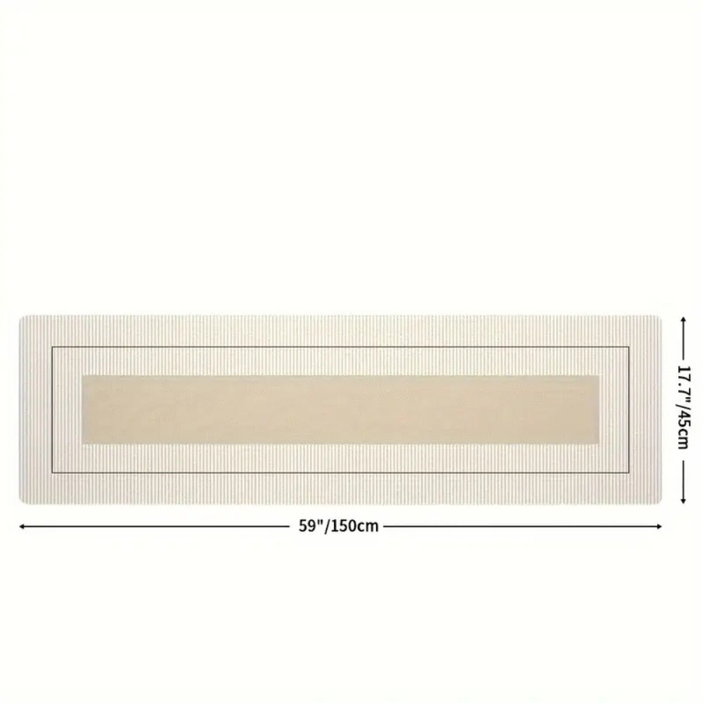 Lush Floral Striped Kitchen Mat 7