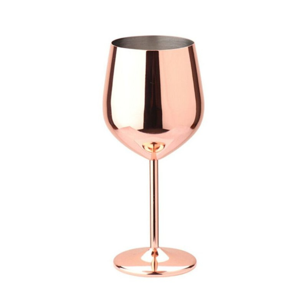 Lustrous Stainless Steel Wine Glass 0