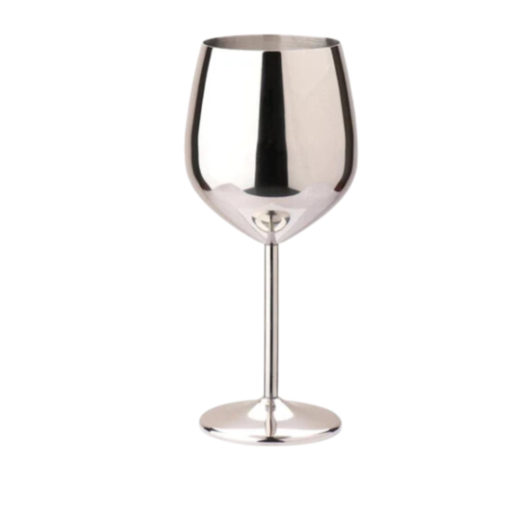 Lustrous Stainless Steel Wine Glass 5