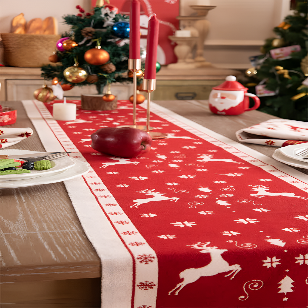 Luxe Merry Tasseled Runner Cloth 4