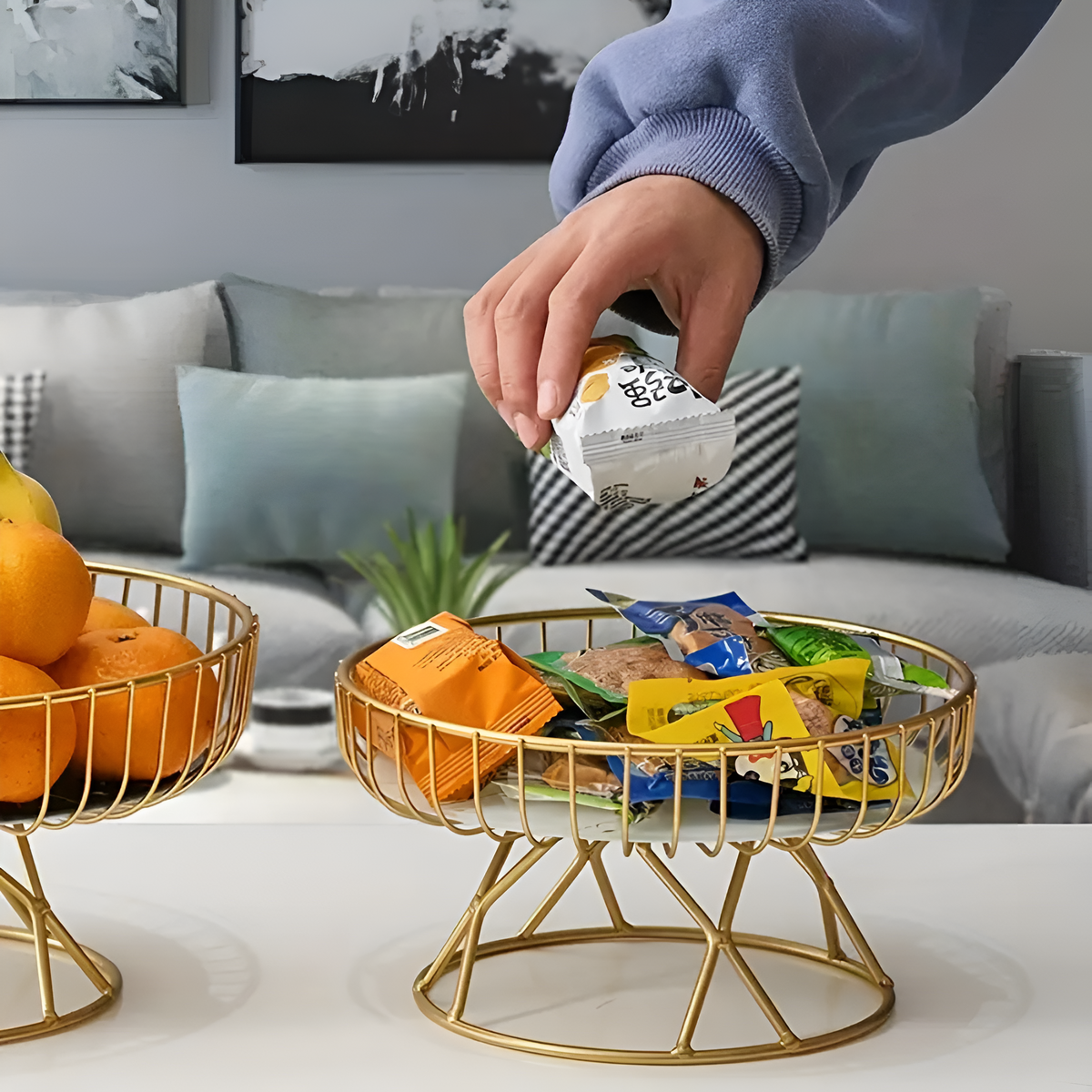 Luxury Ceramic Marble Serving Tray 6