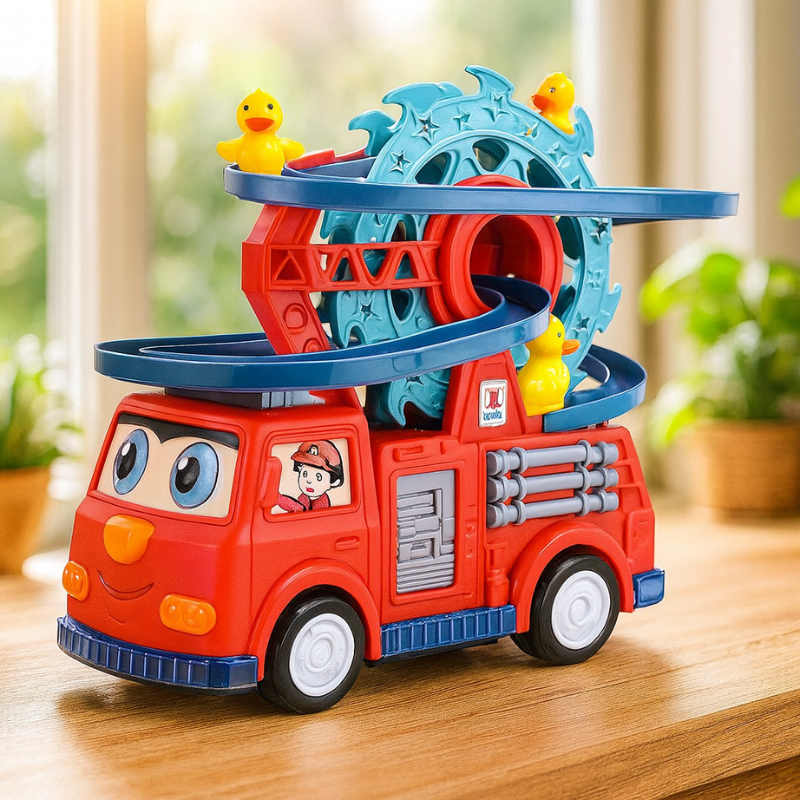 Kids Light-Up Siren Fire Truck Toy