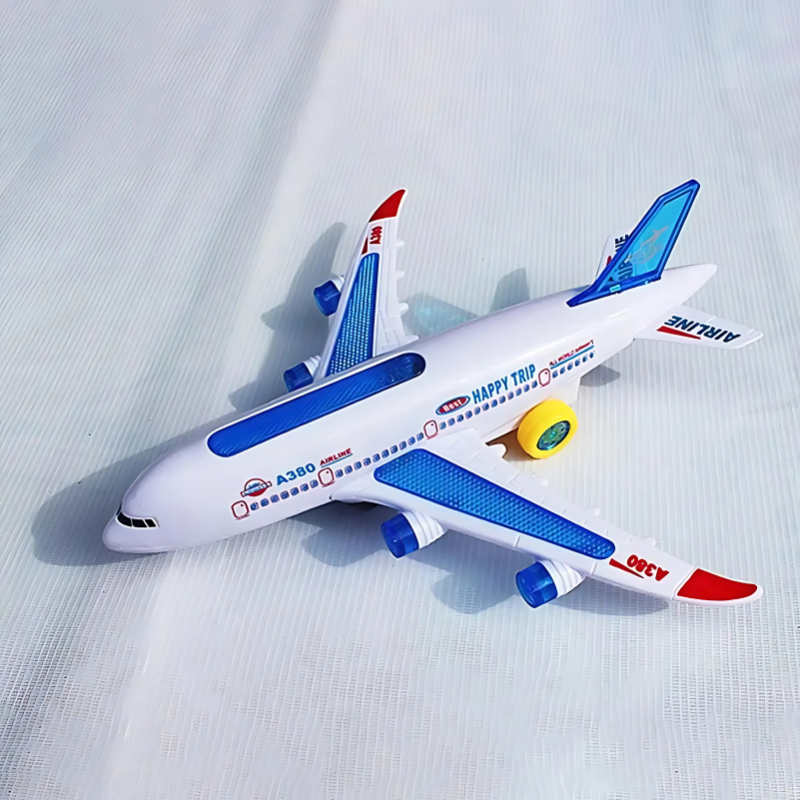 Kids Electric Musical Light-Up Toy Airplane