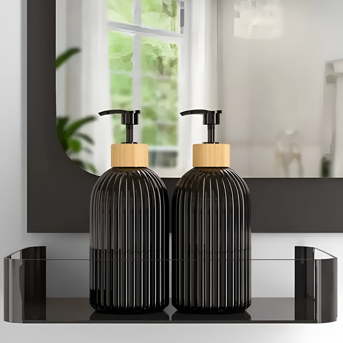 Minimalist Bamboo Pump Soap Dispenser 3