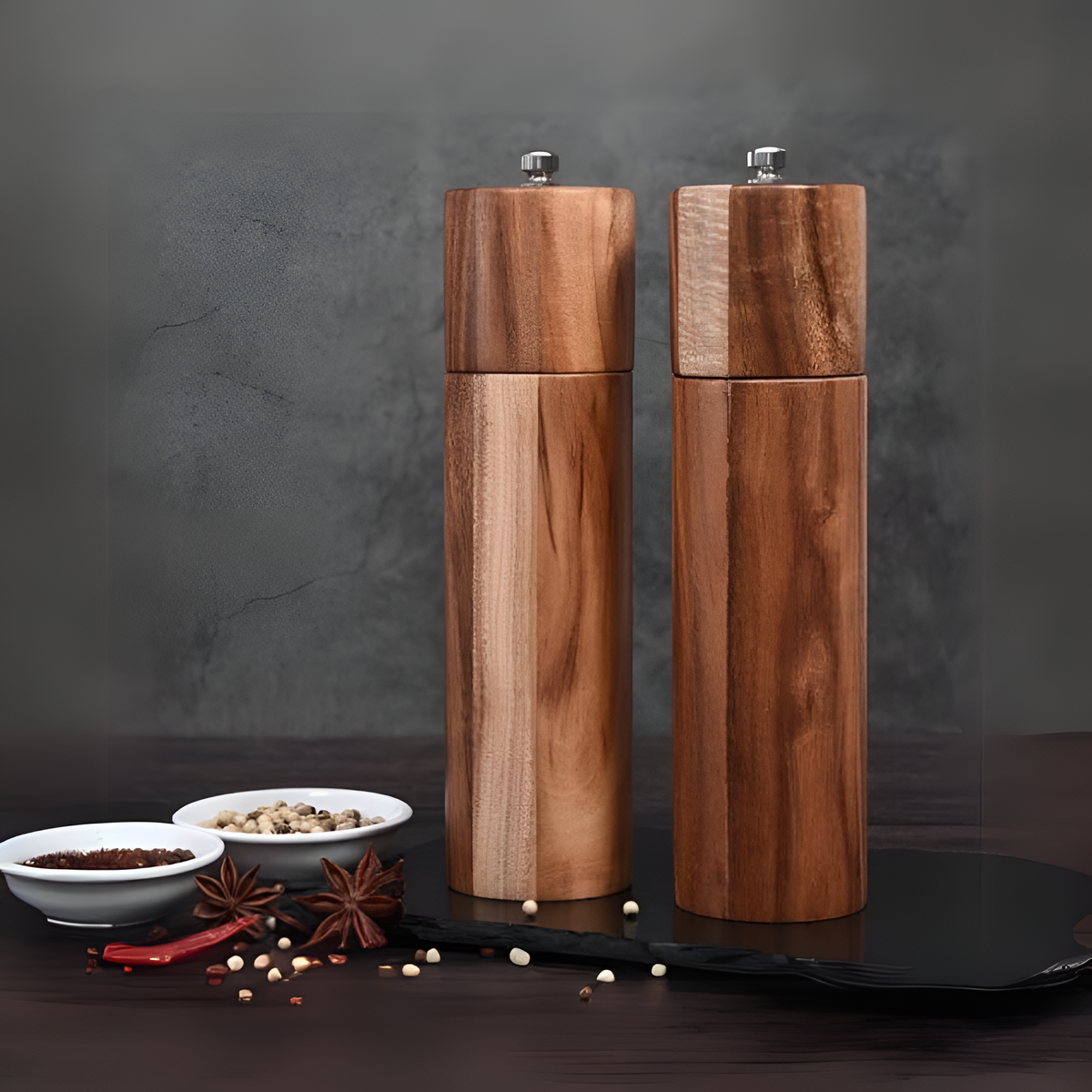 Minimalist Wooden Spice Grinders 1