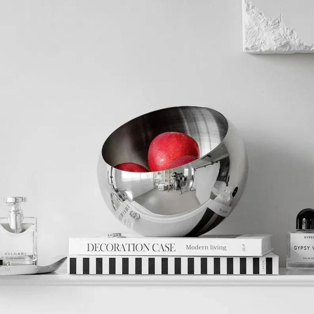 Modern Arc Steel Fruit Bowl 1