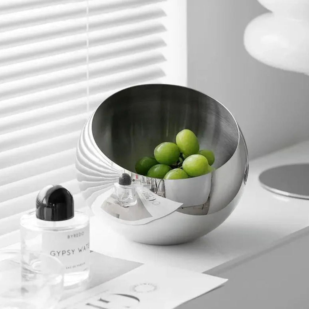 Modern Arc Steel Fruit Bowl 2