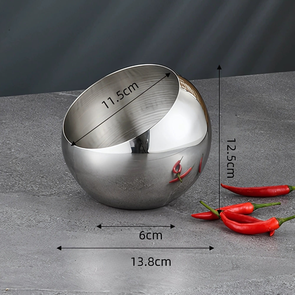 Modern Arc Steel Fruit Bowl 5
