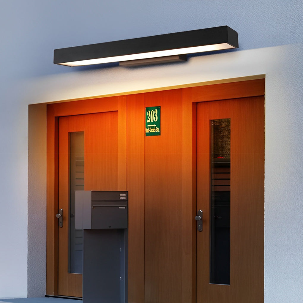 Modern Outdoor Wall Light | Black Stainless Steel Lantern with Motion Sensor | Stylish Illumination for Enhanced Security 2