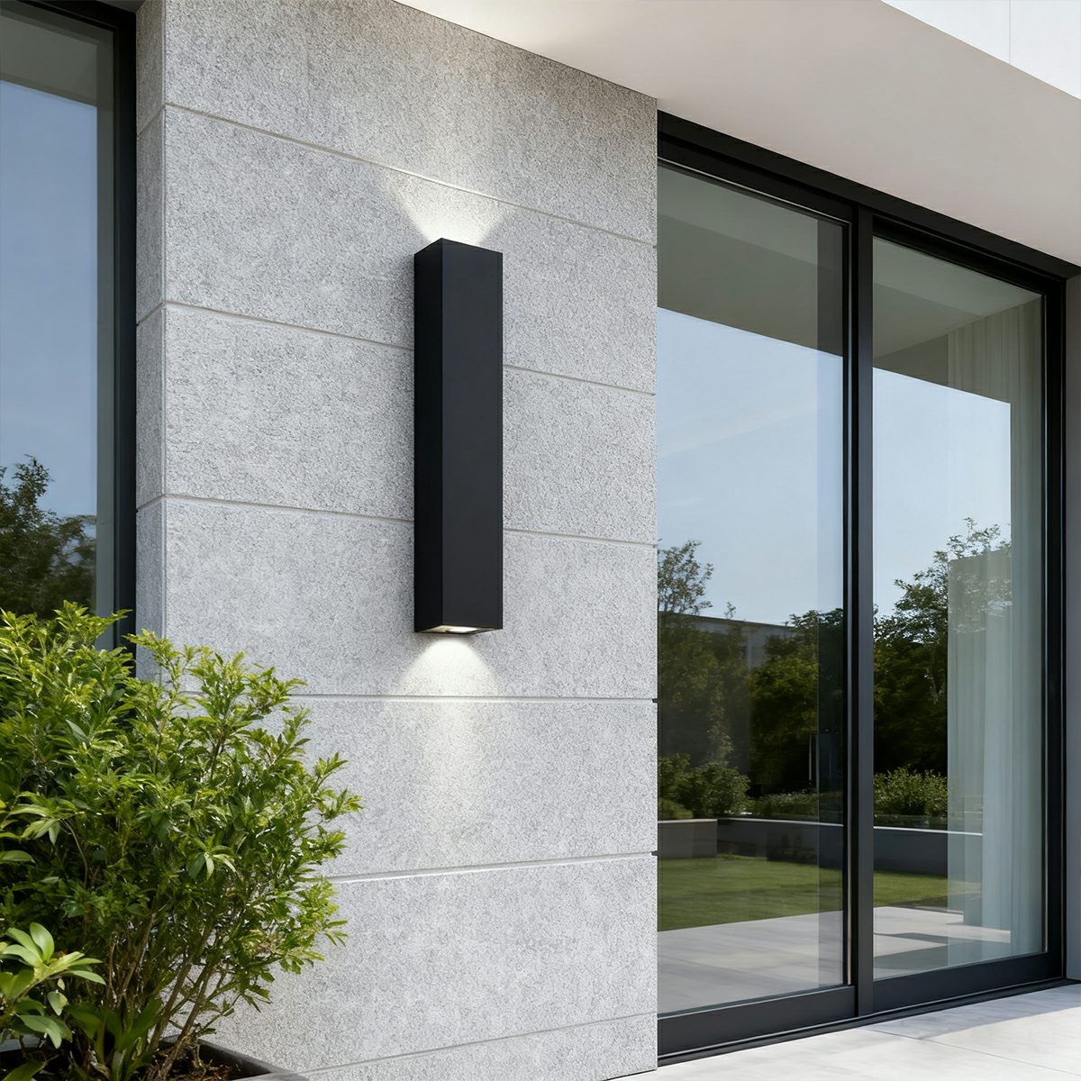 Modern Outdoor Wall Light | IP65 Waterproof Up Down Design with Integrated LED for Efficient Illumination