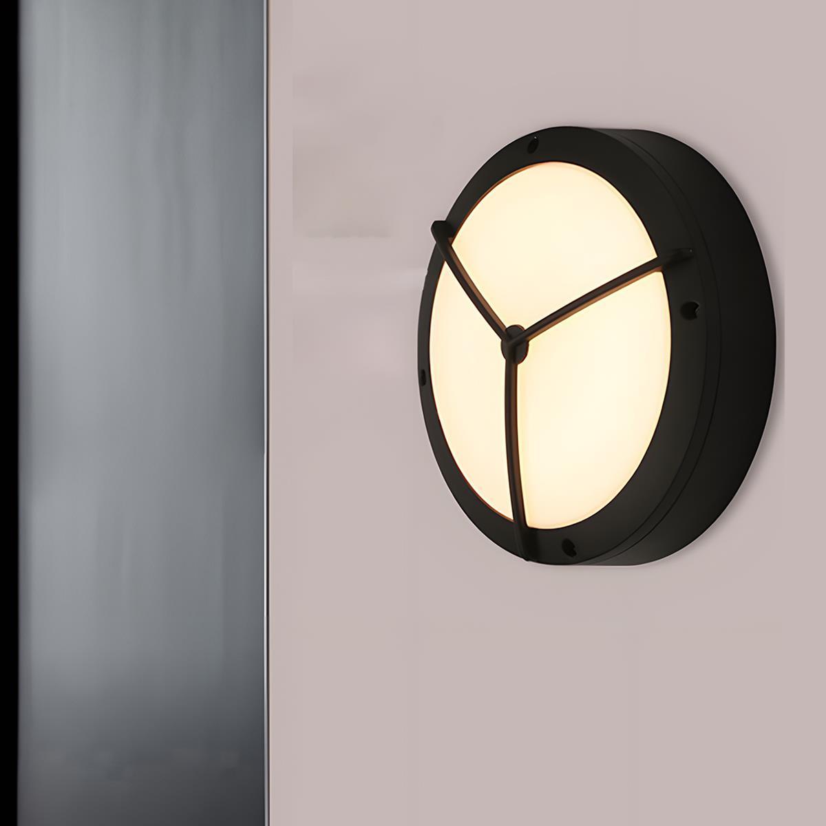 Modern Outdoor Wall Light | Round LED Lantern with IP65 Waterproof Rating | Versatile Illumination for Patios and Gardens