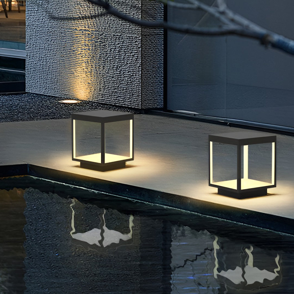 Modern Solar Outdoor Post Light with Warm White Glow | Stylish Illumination for Gardens and Patios 4