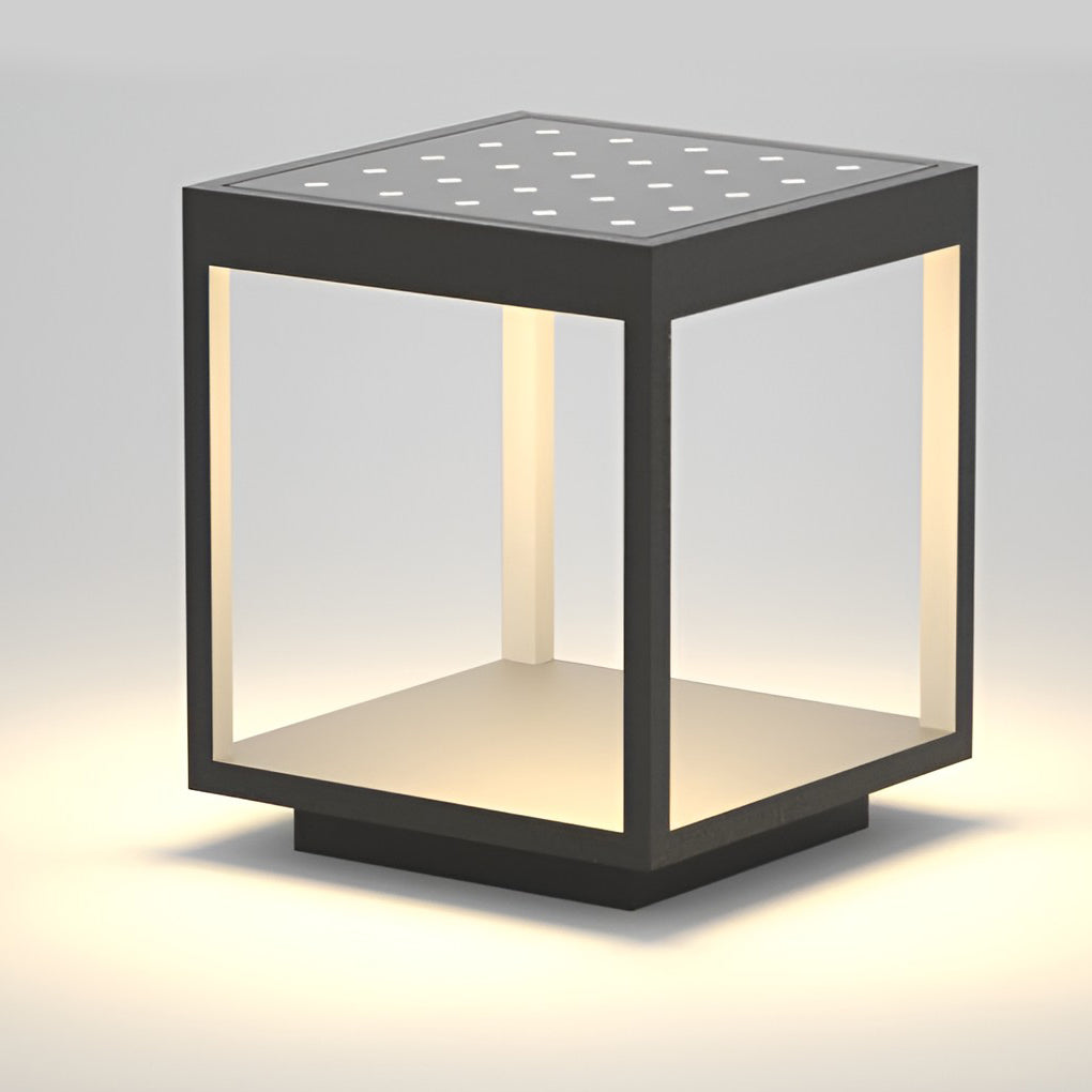 Modern Solar Outdoor Post Light with Warm White Glow | Stylish Illumination for Gardens and Patios 6