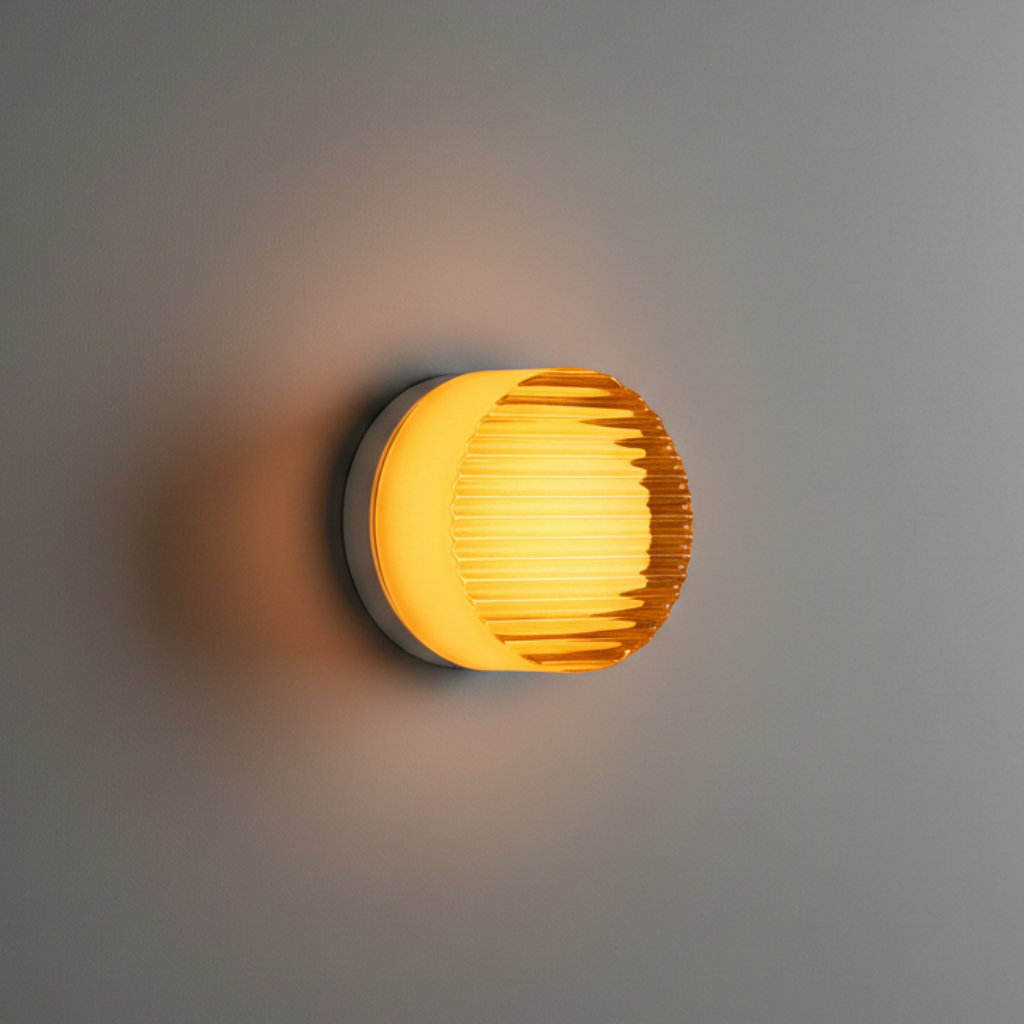 Modern Wall Sconce Lighting with Textured LED Glow | Minimalist Design for Ambient Illumination