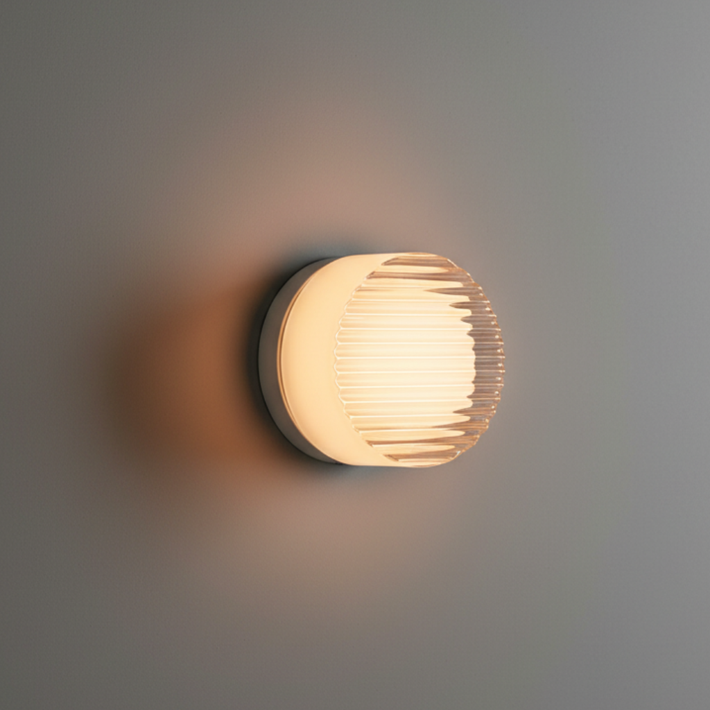 Modern Wall Sconce Lighting with Textured LED Glow | Minimalist Design for Ambient Illumination