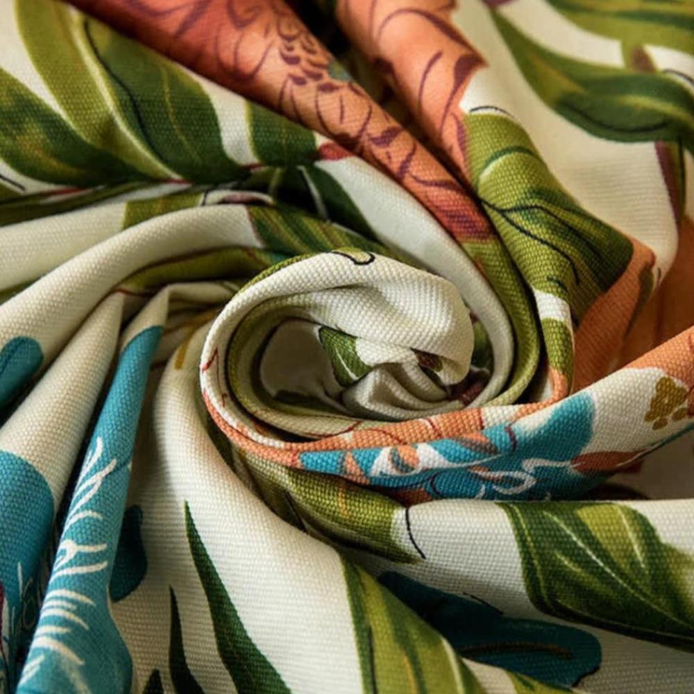 Monstera Leaves Cotton Tablecloth 5