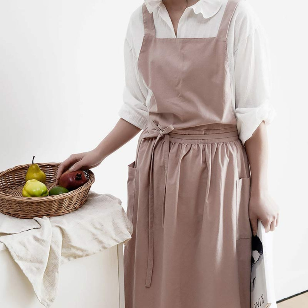 Multipurpose Cotton Apron With Pockets 0