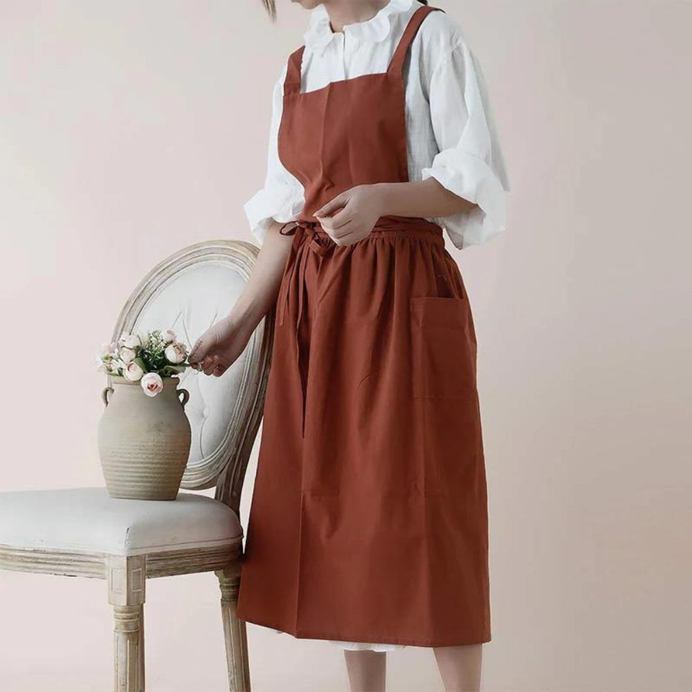 Multipurpose Cotton Apron With Pockets 4