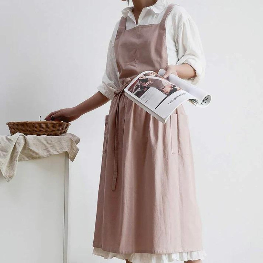 Multipurpose Cotton Apron With Pockets 6