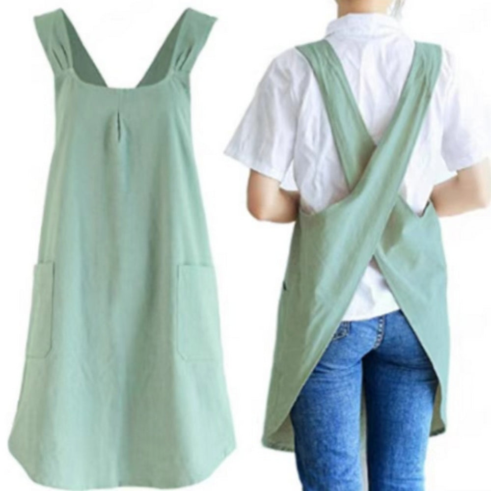 Nari Korean-Inspired Cross-Back Apron 0