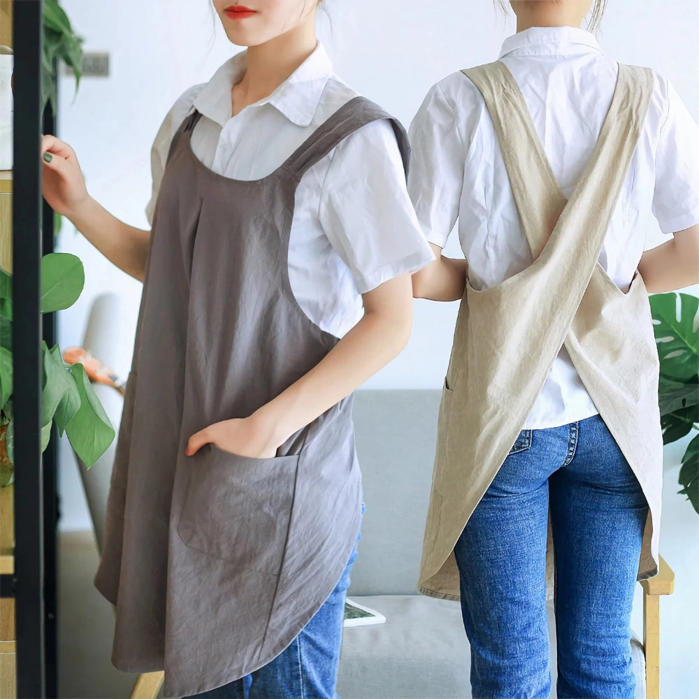 Nari Korean-Inspired Cross-Back Apron 1