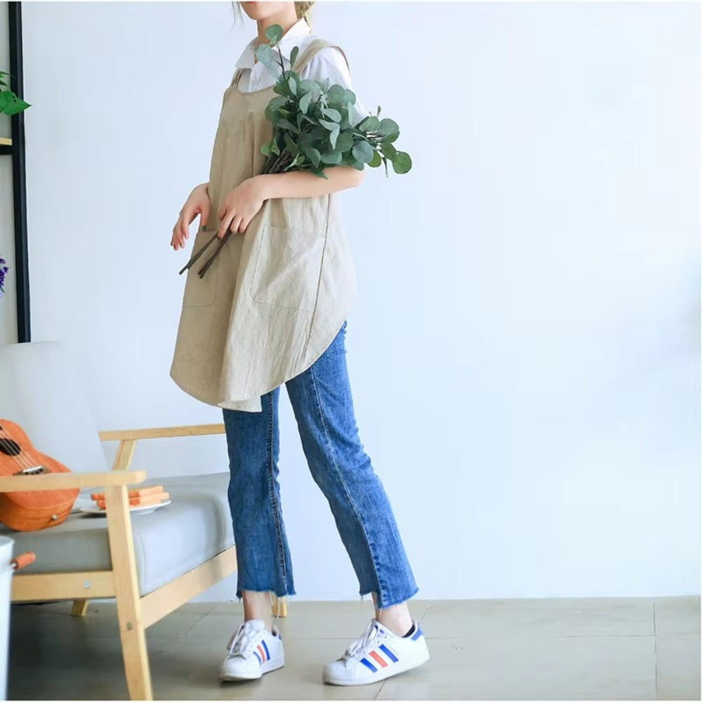 Nari Korean-Inspired Cross-Back Apron 2